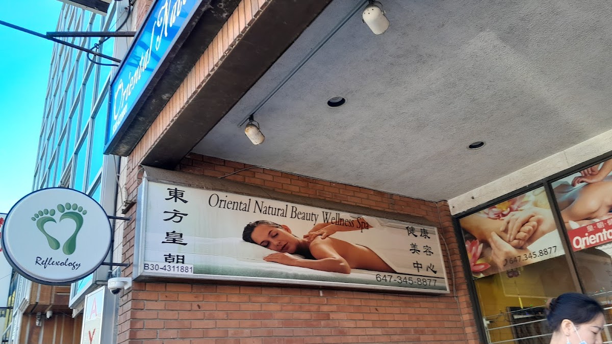 Oriental Natural Health Spa storefront on Dundas Street West